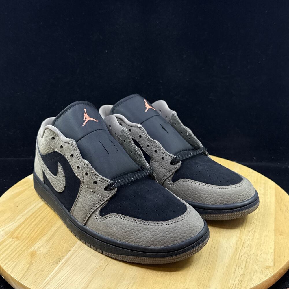 Nike Air Jordan 1 Low  Shoes Black Olive Gray Mango IB7109-005 Men's Size 11 - Picture 4 of 9
